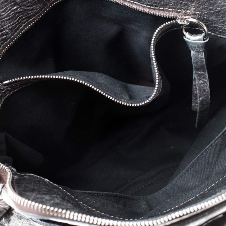 Pre Owned Chloe Silver Leather Heloise Satchel