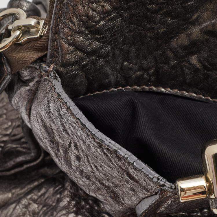 Pre Owned Chloe Silver Leather Heloise Satchel