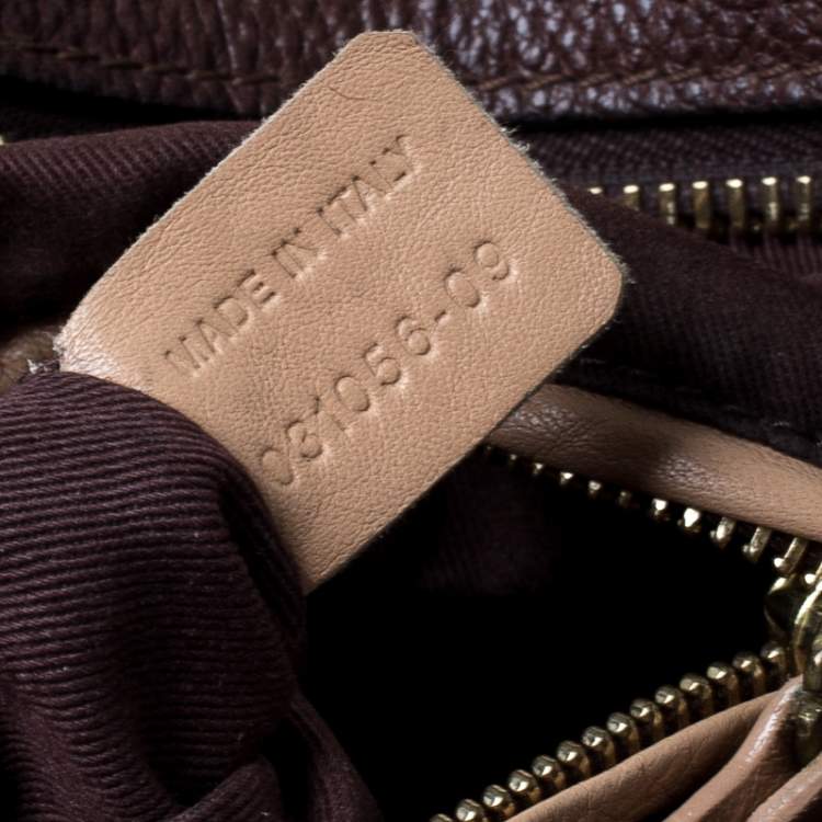 Pre Owned Chloe Brown Leather Paraty Shoulder Bag
