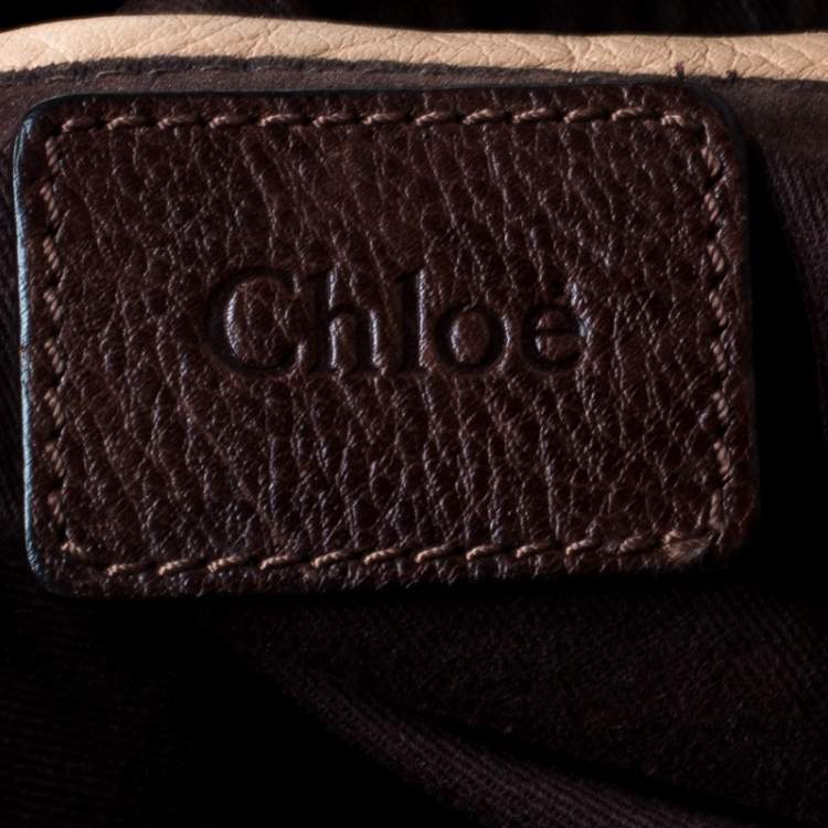 Pre Owned Chloe Brown Leather Paraty Shoulder Bag