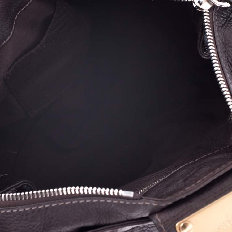Pre Owned Chloe Chocolate Brown Leather Medium Paddington Satchel