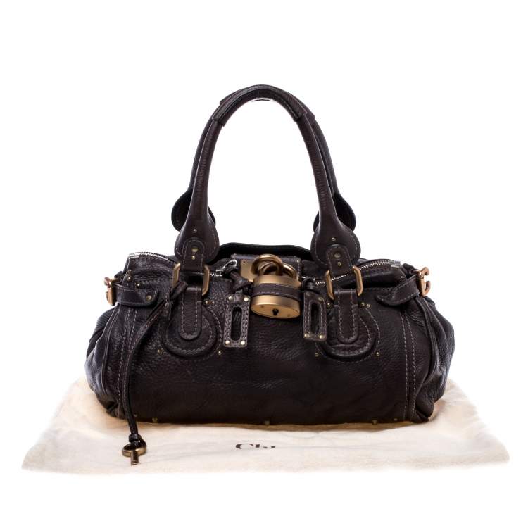 Pre Owned Chloe Chocolate Brown Leather Medium Paddington Satchel