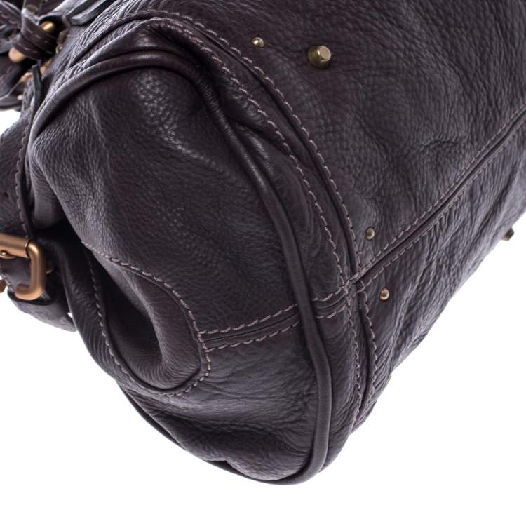 Pre Owned Chloe Chocolate Brown Leather Medium Paddington Satchel