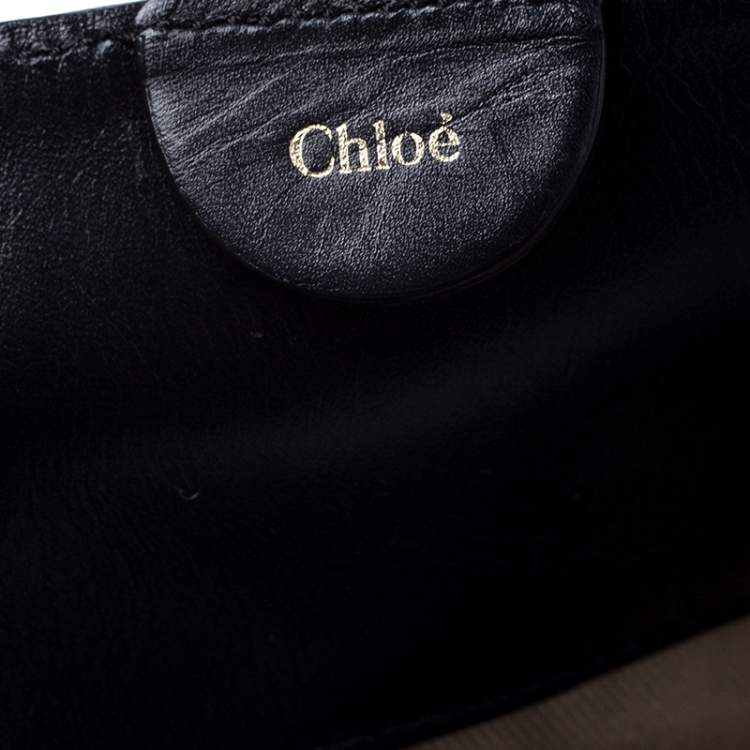 Pre Owned Chloe Black Quilted Leather Charlie Bucket Bag 