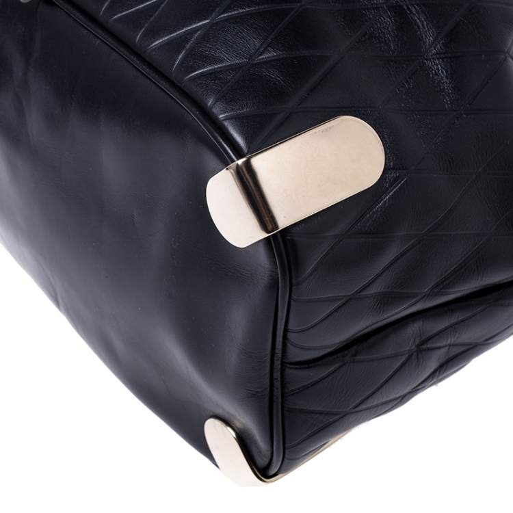 Pre Owned Chloe Black Quilted Leather Charlie Bucket Bag 