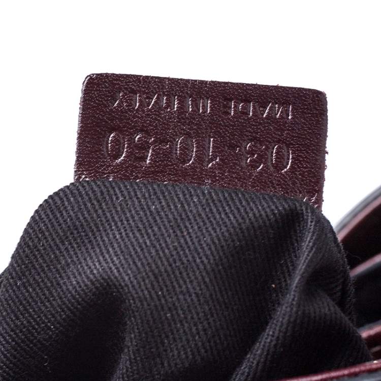 Pre Owned Chloe Burgundy Leather Top Handle Bag