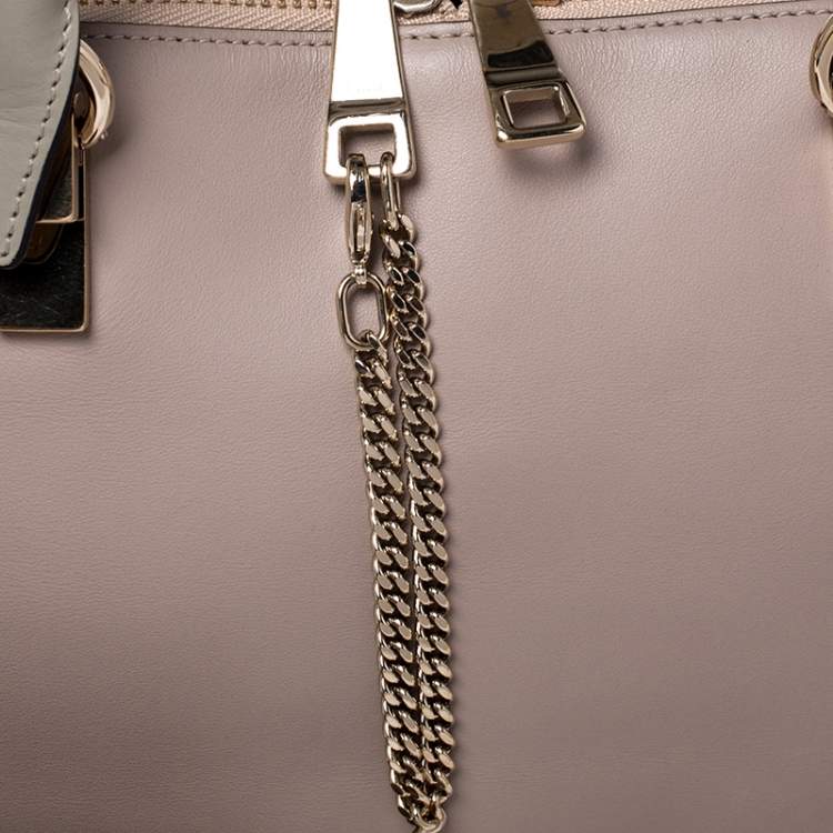 Pre Owned Chloe Beige/Brown Leather Medium Baylee Tote