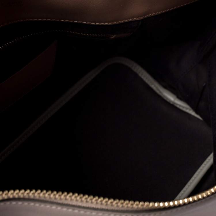 Pre Owned Chloe Beige/Brown Leather Medium Baylee Tote
