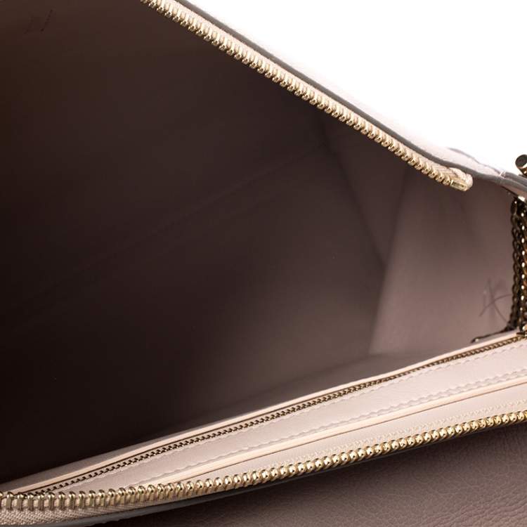 Pre Owned Chloe Tricolor Leather Large Clare Shoulder Bag