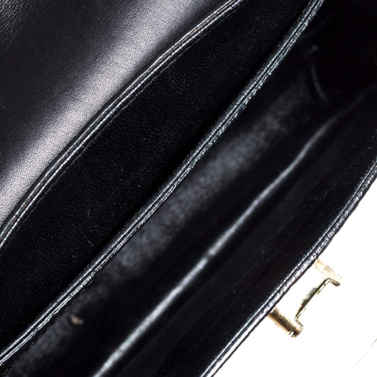 مملوكة مسبقًا Chloe Beige Lizard and Leather Frame Sally Shoulder Bag
