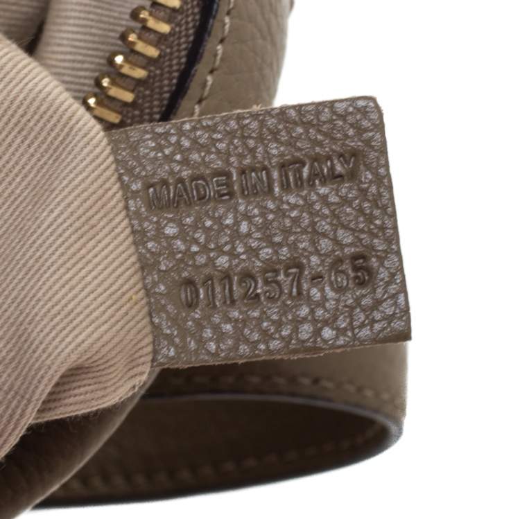 Pre Owned Chloe Beige Leather Small Paraty Shoulder Bag