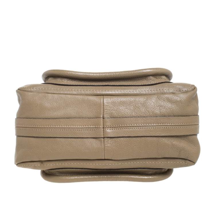 Pre Owned Chloe Beige Leather Small Paraty Shoulder Bag