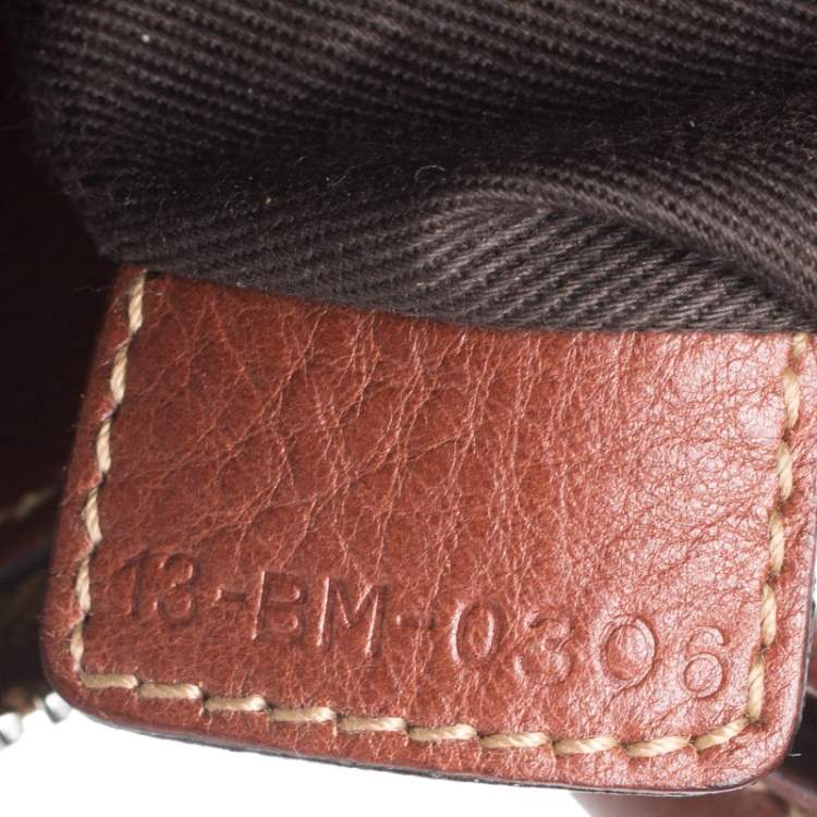 Pre Owned Chloe Brown Leather Edith Bag
