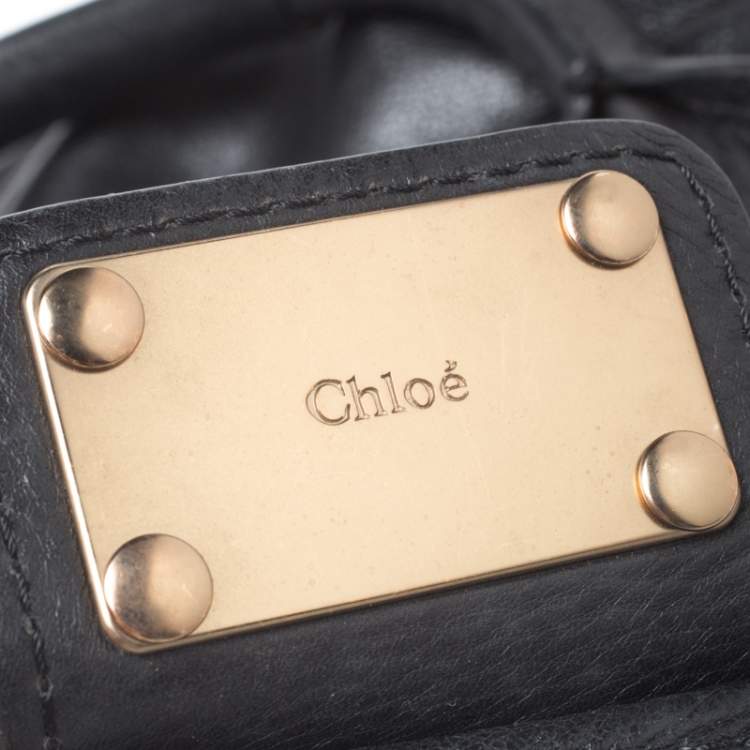 Pre Owned Chloe Black Leather Paddington Satchel
