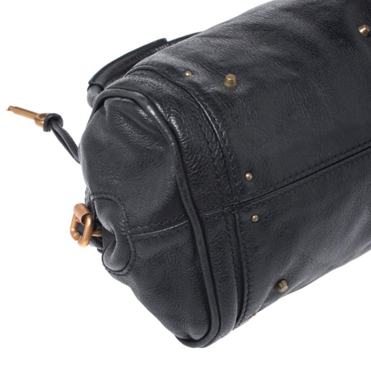 Pre Owned Chloe Black Leather Paddington Satchel