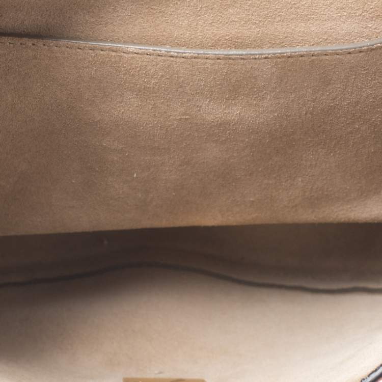 Pre Owned Chloe Pink Suede And Leather Drew Crossbody Bag