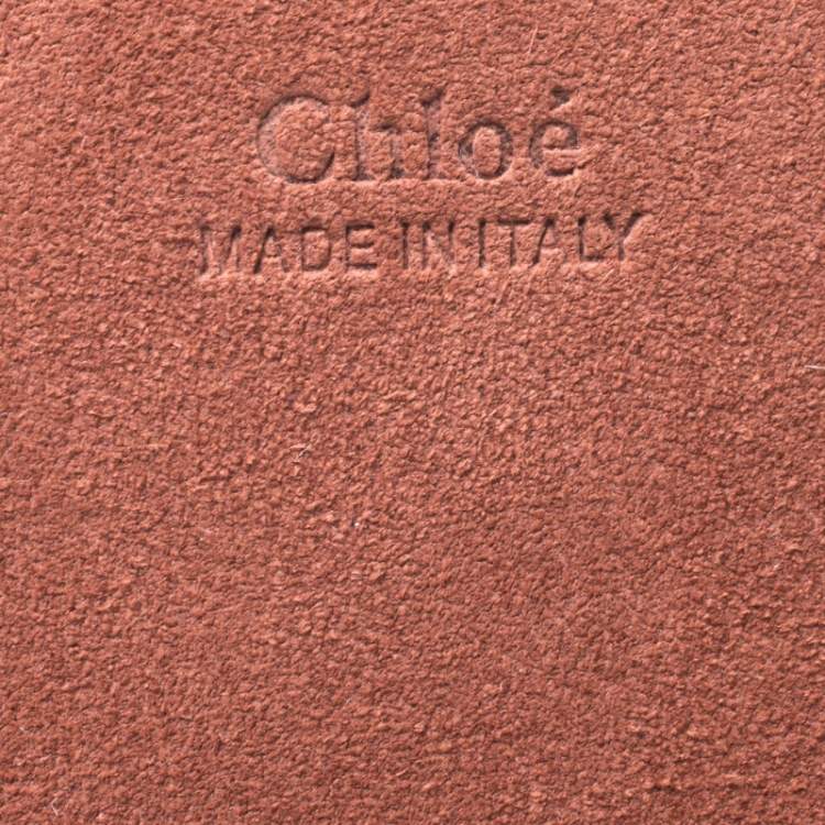 Pre Owned Chloe Pink Suede And Leather Drew Crossbody Bag