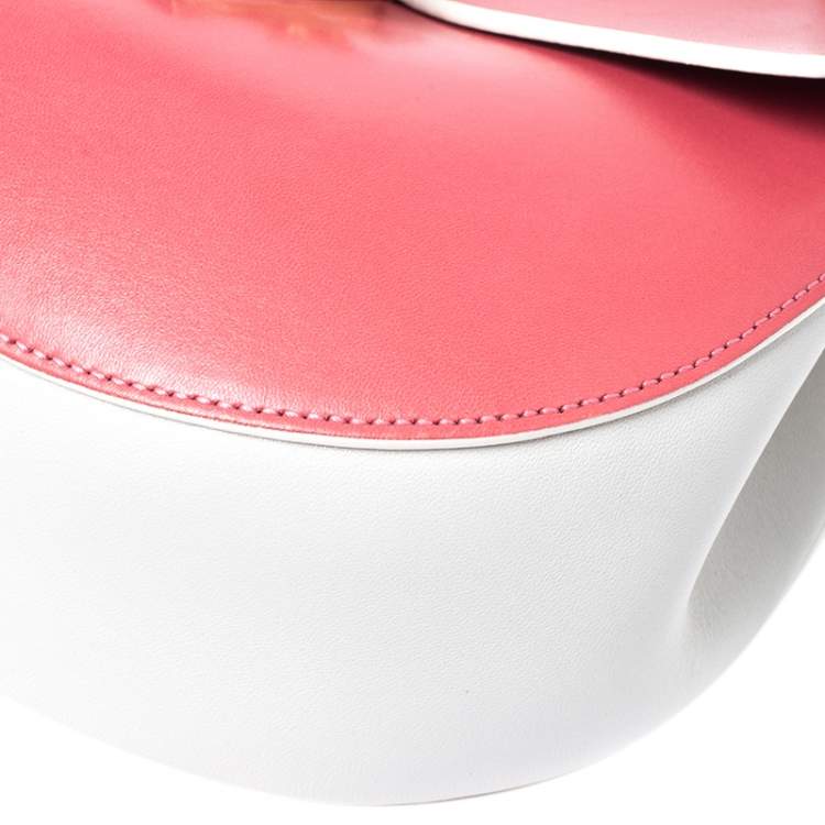 Pre Owned Chloe Amaranth Red/Grey Leather Medium Drew Shoulder Bag