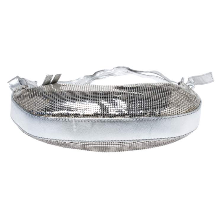 Pre Owned Chloe Silver Metal Mesh and Leather Chainmail Hobo
