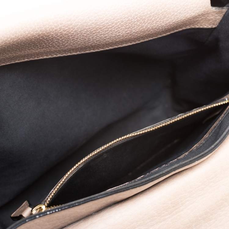 Pre Owned Chloe Beige Leather Medium Sally Flap Shoulder Bag