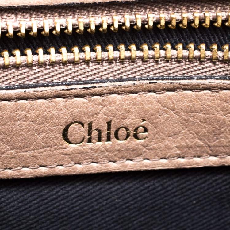 Pre Owned Chloe Beige Leather Medium Sally Flap Shoulder Bag