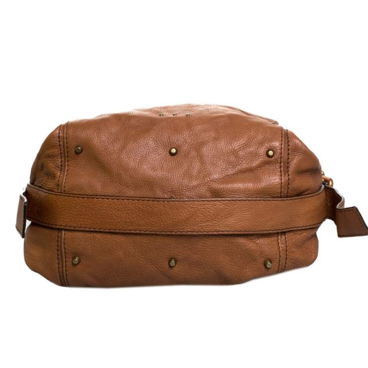 Pre Owned Chloe Brown Leather Large Paddington Shoulder Bag