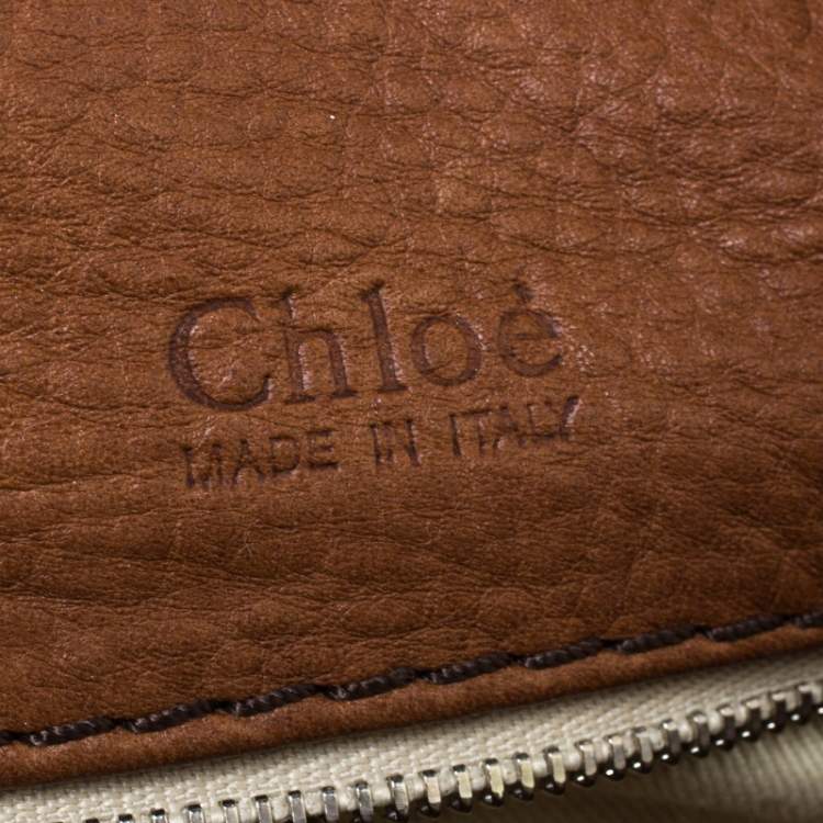Pre Owned Chloe Brown Leather Large Paddington Shoulder Bag
