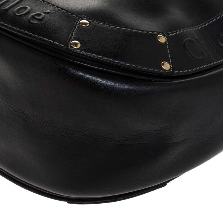 Pre Owned Chloe Black Leather Eden Crossbody Bag