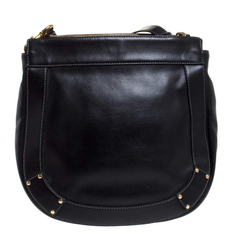 Pre Owned Chloe Black Leather Eden Crossbody Bag