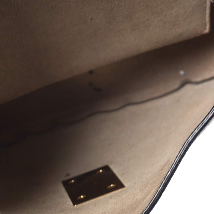 Pre Owned Chloe Nude Leather Medium Drew Shoulder Bag