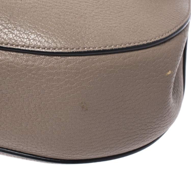 Pre Owned Chloe Nude Leather Medium Drew Shoulder Bag