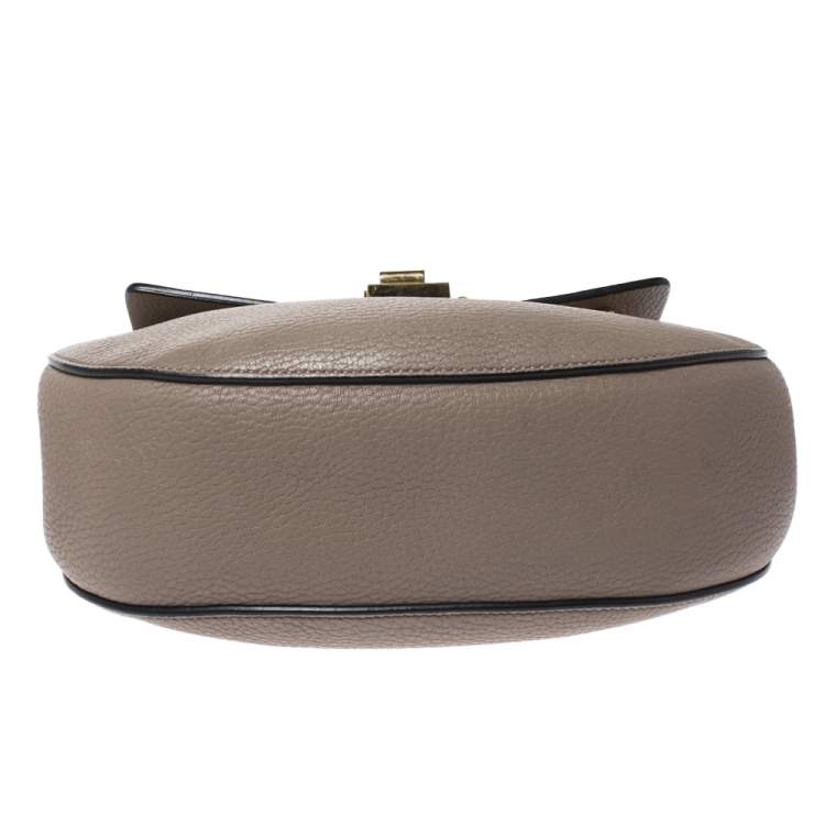 Pre Owned Chloe Nude Leather Medium Drew Shoulder Bag