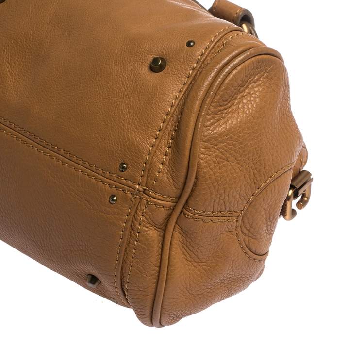 Pre Owned Chloe Tan Leather Medium Paddington Satchel