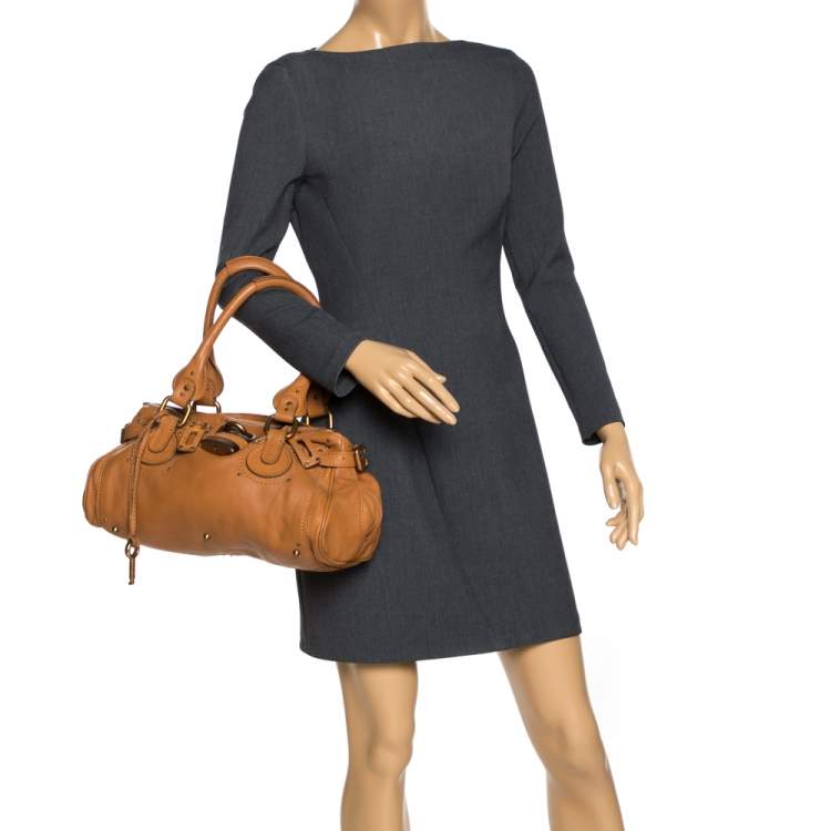 Pre Owned Chloe Tan Leather Medium Paddington Satchel