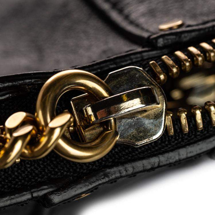 Pre Owned Chloe Black Leather Hayley Bag