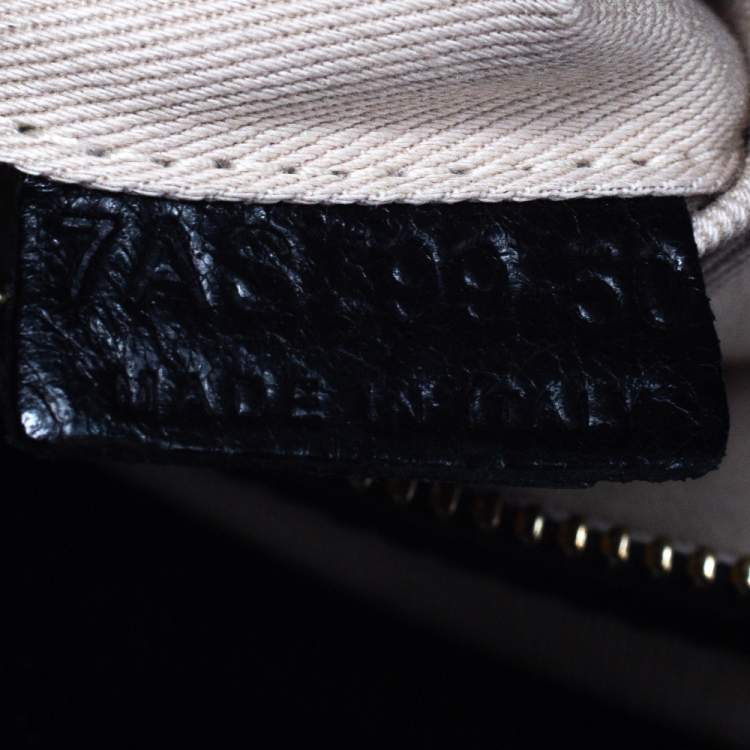 Pre Owned Chloe Black Leather Heloise Satchel