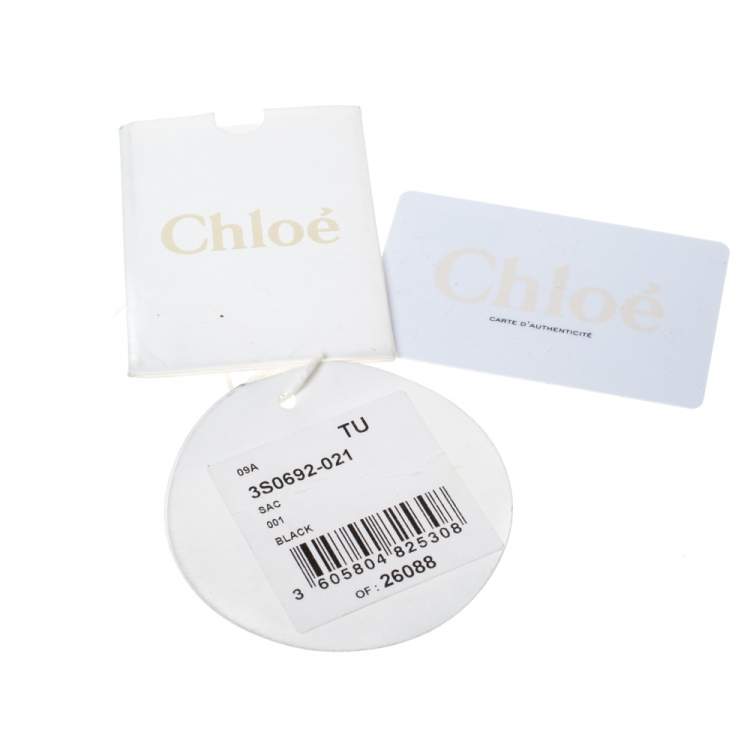 Pre Owned Chloe Black Leather Sally Shoulder Bag