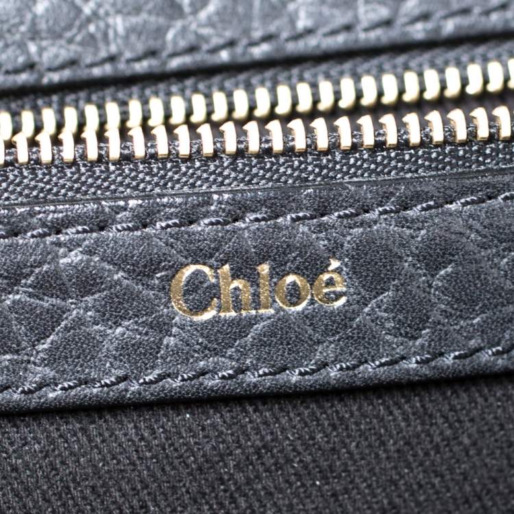 Pre Owned Chloe Black Leather Sally Shoulder Bag