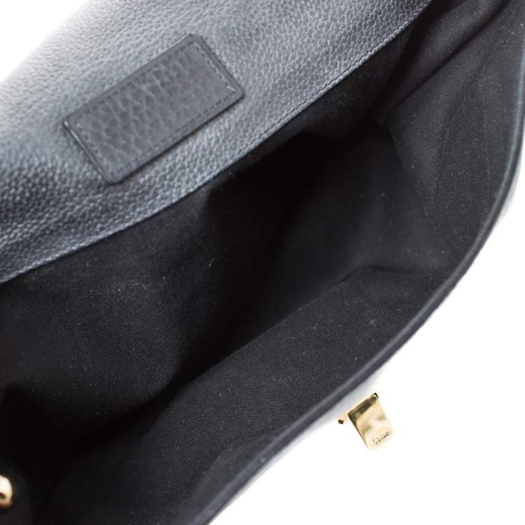 Pre Owned Chloe Black Leather Sally Shoulder Bag