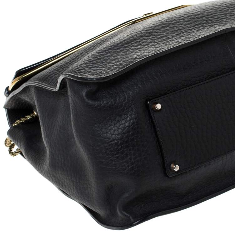 Pre Owned Chloe Black Leather Sally Shoulder Bag