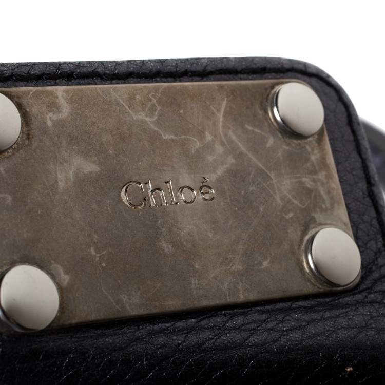 Pre Owned Chloe Metallic Leather Mini Paddington Satchel
