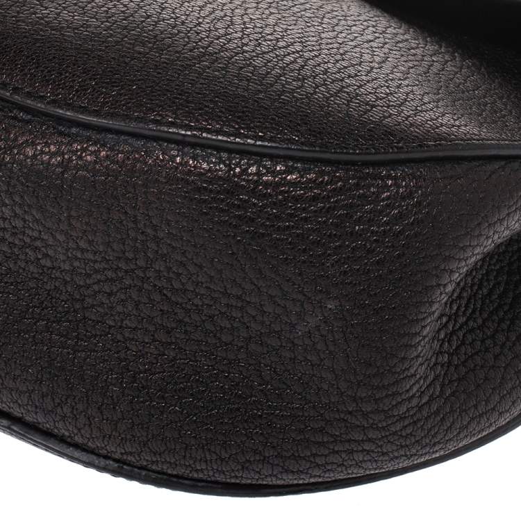 مملوكة مسبقًا Chloe Black Leather Medium Drew Shoulder Bag