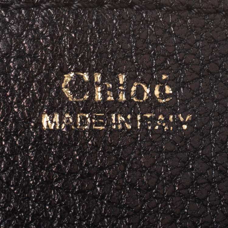 مملوكة مسبقًا Chloe Black Leather Medium Drew Shoulder Bag