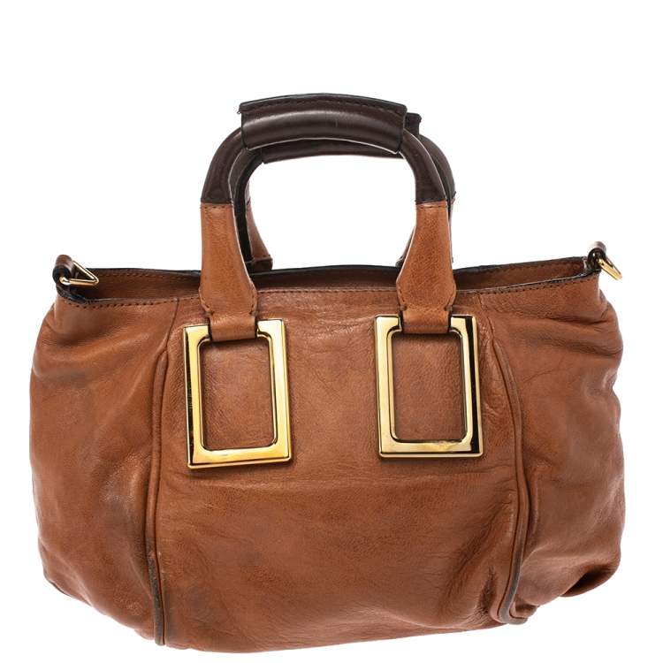 مملوكة مسبقًا Chloe Tan Leather Crossbody Bag
