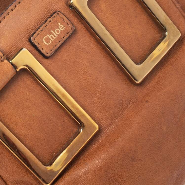 مملوكة مسبقًا Chloe Tan Leather Crossbody Bag