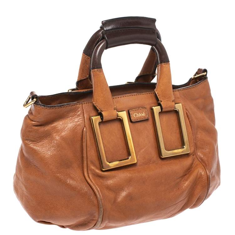 مملوكة مسبقًا Chloe Tan Leather Crossbody Bag