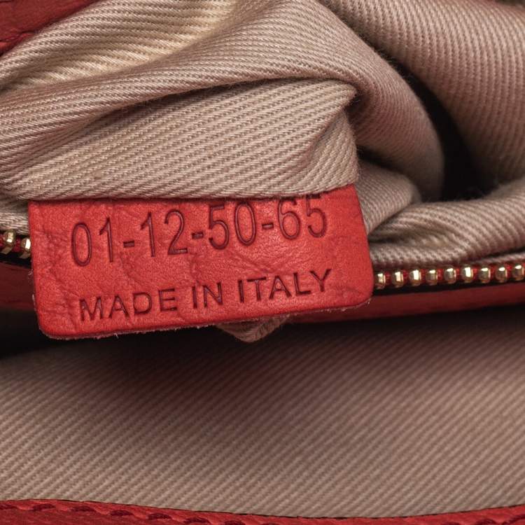 Pre Owned Chloe Coral Orange Leather Medium Sally Flap Shoulder Bag