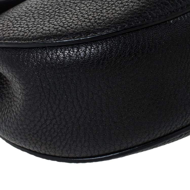Pre Owned Chloe Black Leather Mini Drew Shoulder Bag