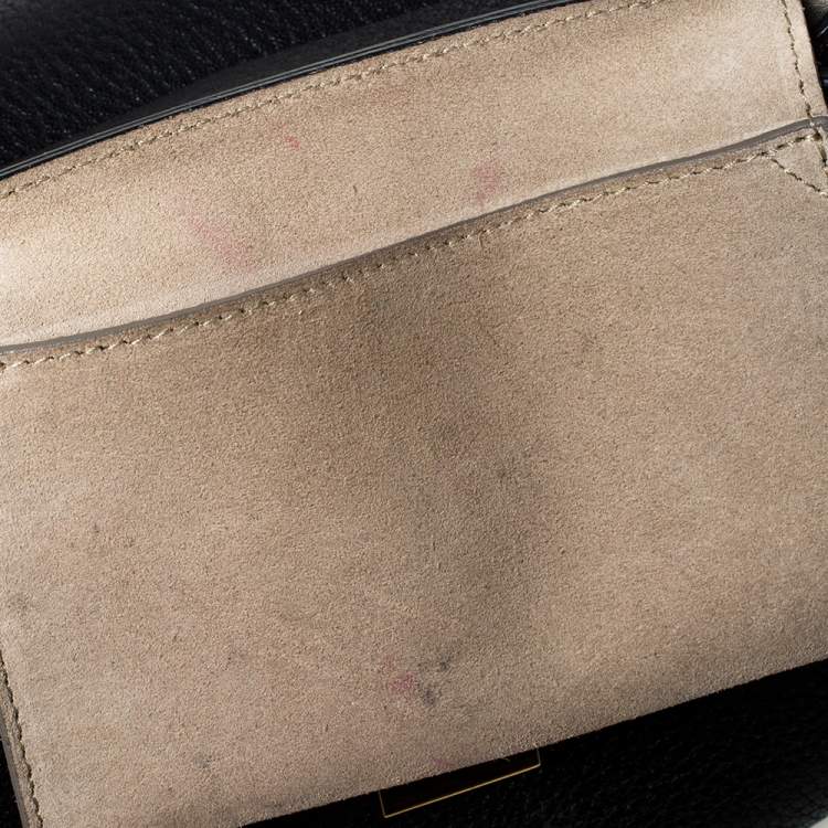 Pre Owned Chloe Black Leather Mini Drew Shoulder Bag