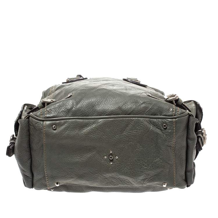 Pre Owned Chloe Grey Leather Paddington Satchel